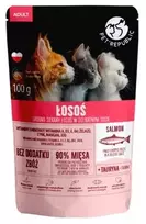 Šlapias kačių ėdalas maišelyje PetRepublic CAT suaugusioms katėms 100 g, filė su lašišos gabalėliais