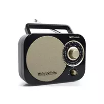 Nešiojamas radijas Muse M-055RB, juodas/auksinis, AUX įvestis