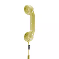 Pridedamas ragelis POP Phone Lemon („native union“) – kompaktiškas mobilus ragelis išmaniesiems telefonams
