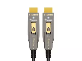 EQUIP HDMI 2.0 aktyvus optinis kabelis 20 m, nuimami Type-A/Type-D, 4K/60Hz, 18Gbit/s, paauksuoti kontaktai