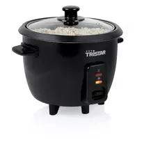Ryžių virimo aparatas Tristar RK-6141, 0,6 L, 300 W, juodas, mygtukų valdymas