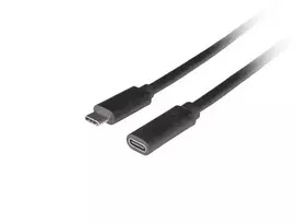 USB-C laidas LANBERG CA-USBE-20CC-0015-BK 1,5 m, USB 3.2 Gen 1 (5Gbit/s), auksuoti kontaktai, juodas
