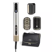 Plaukų formavimo rinkinys BABYLISS AS6555E su Airflow technologija, 4 šildymo lygiai, 2,5 m laidas, sidabrinė/auksinė