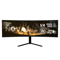 Išlenktas LED monitorius Arozzi Nova 49 coliai – 5120 x 1440 Dual QHD, VA skydelis, 4 ms, USB šakotuvas, VESA