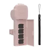 Sunnylife apsauginis dėklas su dirželiu ir raišteliu Osmo Pocket 3 (rožinis)