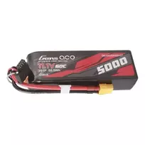 Gens ace G-Tech 5000mAh 11.1V 60C 3S1P trumpo formato LiPo akumuliatorius su XT60 kištuku