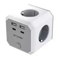 BlitzWolf BW-EC2 8-in-1 galios kubas (4xAC / 2xUSB-A / 2xUSB-C)