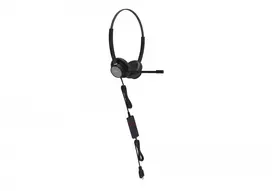 Tellur Voice 320 vielinė ausinė su mikrofonu, dvinarė, juoda
