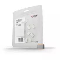 Lindy USB Type C prievadų blokatoriai (be rakto) – 10 vnt., oranžiniai