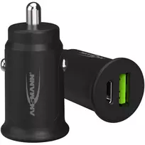 Ansmann 1000-0029 automobilinis adapteris į cigarečių degiklį, 5 V, juodas