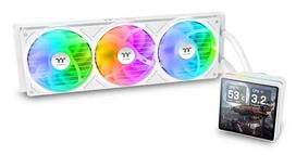 Skysčio aušintuvas Thermaltake TH360 V3 Ultra ARGB — 3x 120 mm ventiliatoriai, 500–2500 RPM, 12 V, baltas