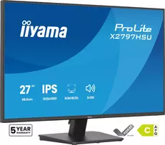 Monitorius IIYAMA ProLite X2797HSU-B1 27 colių (68,6 cm) Full HD 1920×1080 LED matinis 4 ms USB 3.2 Gen 1 garsiakalbiai VESA juodas