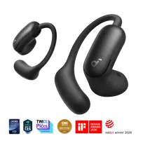 Anker Soundcore AeroFit 2 Pro belaidės ausinės, matinė juoda, ANC, Bluetooth 6.1