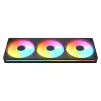 Ventiliatorių rinkinys Cougar Unity360-FB viename rėme 360 ARGB PWM Forward, 120mm×3, 700–2500 RPM, FDB, 5,4 mmH2O, juodas