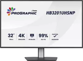 IIYAMA ProGraphic HB3201UHSNP-B1 32 colių 4K UHD IPS LCD monitorius su USB-C ir DisplayPort