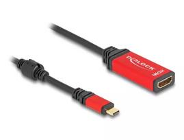 DeLOCK USB Type-C į HDMI adapteris 8K 60Hz HDR raudonas