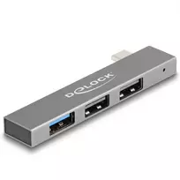 DeLOCK 3 prievadų plonas USB šakotuvas USB Type-C 10Gbps 2 x USB 2.0