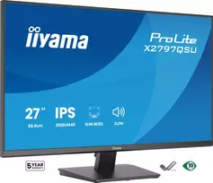 Monitorius IIYAMA ProLite X2797QSU-B1 27 colių (68,6 cm) 2560×1440 IPS LED Matt, 1 ms, USB 3.2 šakotuvas, garsiakalbiai, VESA