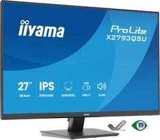 IIYAMA ProLite X2793QSU-B1 27 colių QHD 2560x1440 IPS LED monitorius, 1 ms, USB šakotuvas, garsiakalbiai, VESA