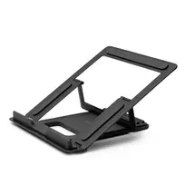 Lindy Collapsible Square Laptop Riser – sulankstomas nešiojamojo kompiuterio stovas, aliuminis, juodas/sidabrinis, 10 kg