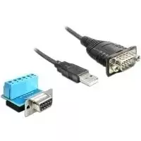 Laidas DeLOCK 62406 USB Type-A DB-9 Juodas 0,82 m