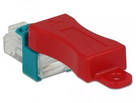RJ45 prievado blokatorius DeLOCK 86425, 6 vnt., raudonas