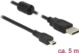 USB laidas DeLOCK 5m USB 2.0-A USB 2.0 Mini-B