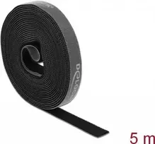 Lipnusis Velcro diržas DeLOCK ritinyje 5 m x 15 mm juodas