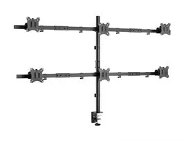 Monitor laikiklis ant stalo Equip 17-32 colių šešių monitorių pasukamas 650160
