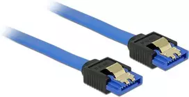 SATA kabelis DeLOCK 84977 0.2 m SATA 7 kontaktų Juodas Mėlynas