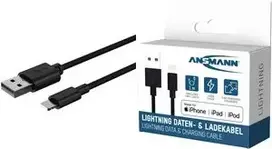 Ansmann 1700-0131 USB laidas 1 m USB A – Lightning juodas (1700-0131)