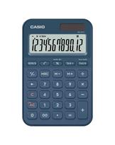 Stalinis skaičiuotuvas CASIO MS-20YC — 12 skaitmenų, mokesčių ir pelno funkcijos, baterija/saulė, tamsiai mėlynas