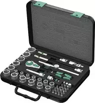 Wera Zyklop 8100 SB 2 - Drehmomentschlüssel mit Ratschenfunktion und Bit- sowie Steckschlüsselsatz - 43 Stücke (05003594001)