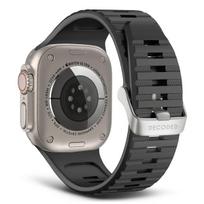 DECODED Ultra Traction Strap dirželis išmaniesiems laikrodžiams, juodas, silikoninis, 1 vnt.