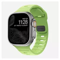 Nomad Sport Band šviesiai žalias guminis dirželis — plotis 21,5 mm, riešui 160–195 mm
