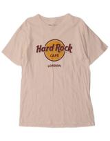 HARD ROCK CAFE Vyriški Londono Grafinis Marškinėliai Viršus Vidutinis Baltas Medvilnė AY19 M