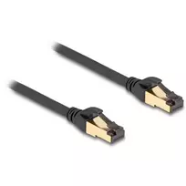 Tinklo kabelis DeLOCK RJ45 Cat.6A S/FTP 10m juodas