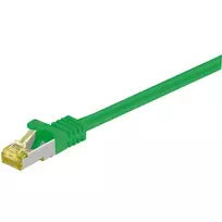 Wentronic Goobay Cat.7 jungiamasis laidas, S/FTP (PiMF), žalias, 2 m - LSZH be halogenų, varis, RJ45 kištukas (91604)
