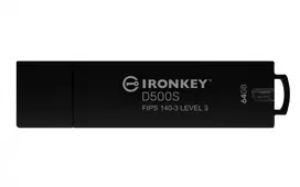 USB atmintukas Kingston Technology IronKey D500S 64GB, FIPS 140-3 AES-256