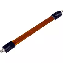 Wentronic Goobay SAT langų praėjimas, itin plokščias (0,3 mm), rudai juodas, 0,2 m - F lizdas - F lizdas (11953)