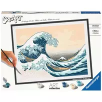 Piešimo rinkinys pagal skaičius Ravensburger CreArt ART Collection Didžioji banga Hokusai 23690