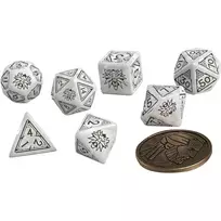 Kauliukų rinkinys „The Witcher“: Geraltas – Baltasis Vilkas