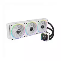 120 mm Thermaltake TS140 EX RGB White 3 vnt. korpuso ventiliatoriai, PWM, baltos mentės ir rėmas