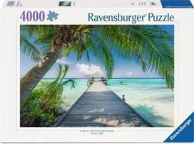 Dėlionė Ravensburger Dream Beach Maldyvuose – 4000 dalių, aukštos kokybės vaizdas