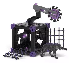 Schleich ELDRADOR CREATURES BattleCave Šešėlinis Tigras, 7 m., Juoda, Pilka, Violetinė