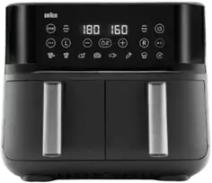 Oro gruzdintuvė Braun TD 3030I BK, 8 L, 2850 W, dviguba, juoda