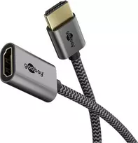 Ultra High-Speed HDMI-Flexiadapter, laidas juodas/auksinis