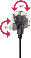 Goobay 61289 HDMI laidas 3 m – 18Gbit/s, ARC, juodas