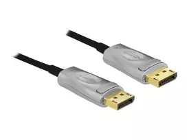 DeLOCK DisplayPort kabelis – DisplayPort (M) į DisplayPort (M) – DisplayPort 1.4 – 15,0 m – palaiko 8K UHD (7680 x 4320) – juoda (85886)