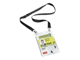 Durable 852501 Kortelės laikiklis su tekstiliniu raiščiu A6, 10 vnt.
